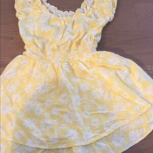 Art Class Yellow Floral Kids Dress